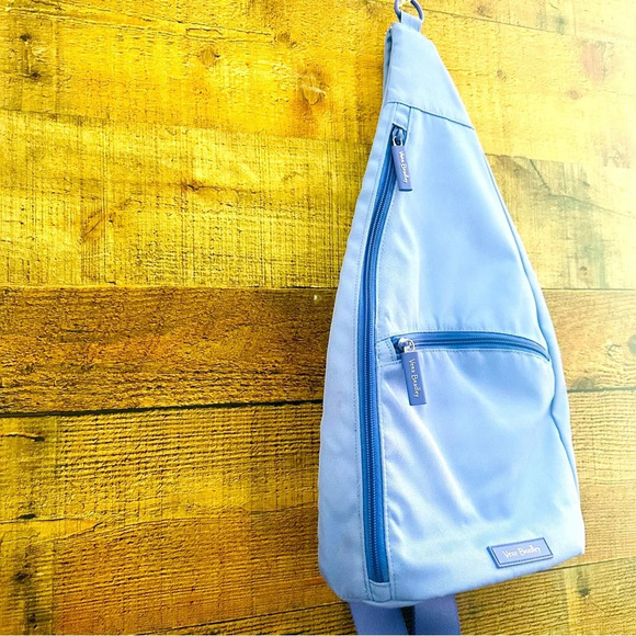 Vera Bradley Nylon Purple Large Sling Lightweight Backpack - Picture 5 of 8